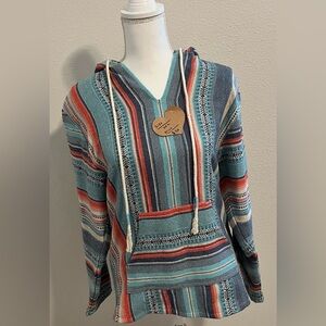 Striped Multicolor Hooded Sweater